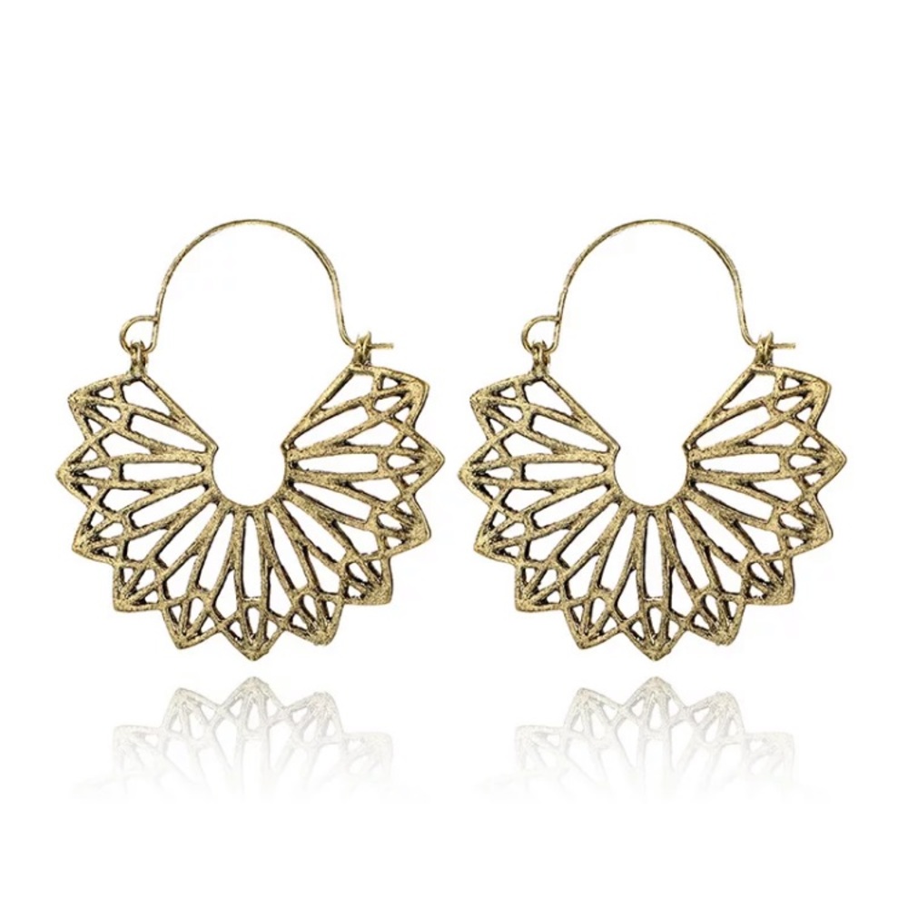 🆕 Boho Chic Statement Earrings - Picture 3 of 4